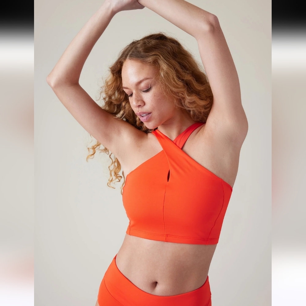 Athleta Vibrant Orange Bikini Top